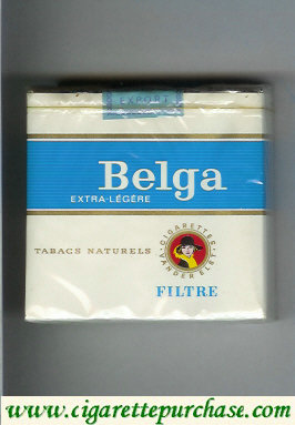 Belga Extra Legere Filtre 25 cigarettes white red soft box